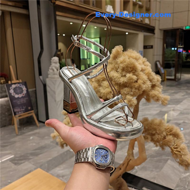 F**di color block haute couture sandals