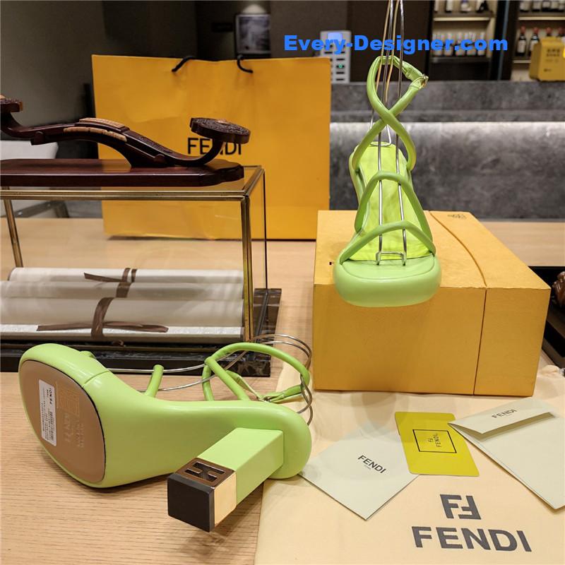 F**di color block haute couture sandals