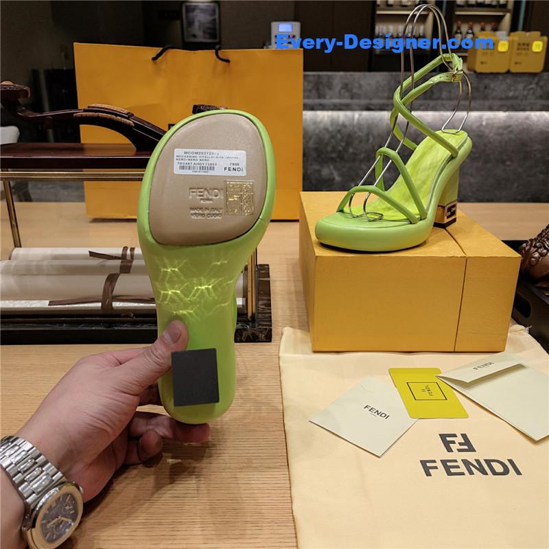 F**di color block haute couture sandals