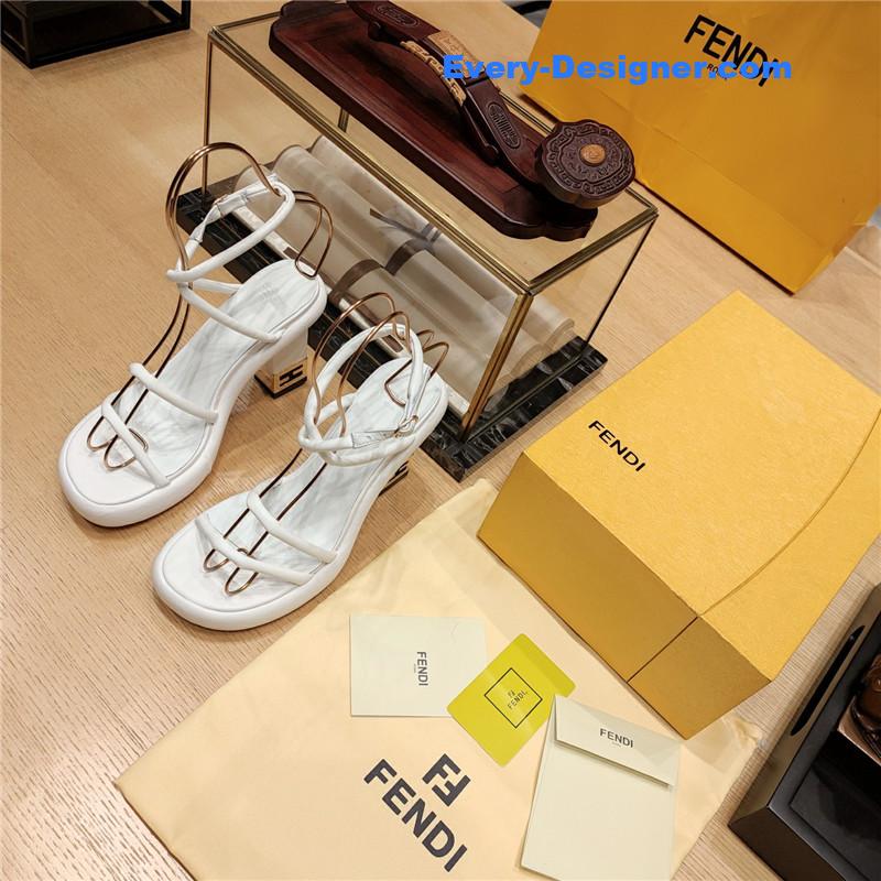 F**di color block haute couture sandals