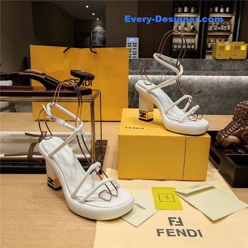 F**di color block haute couture sandals