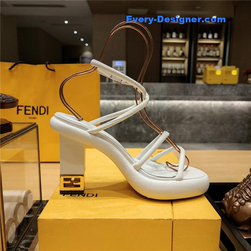 F**di color block haute couture sandals