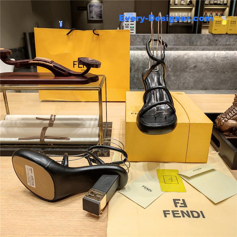 F**di color block haute couture sandals