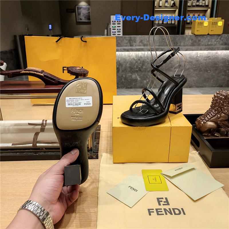 F**di color block haute couture sandals