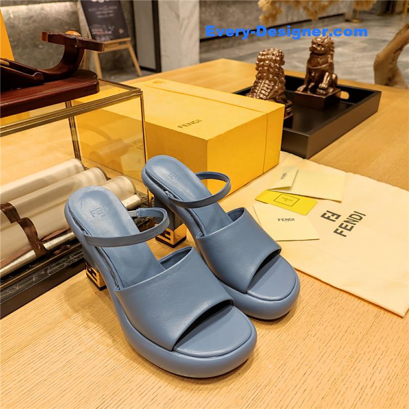 F**di block heel sandals