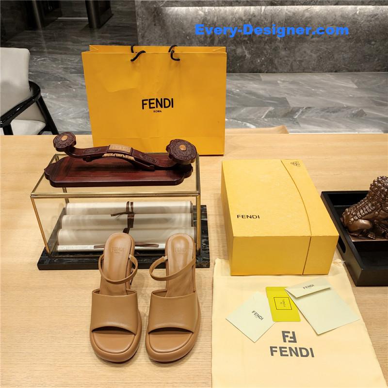 F**di block heel sandals