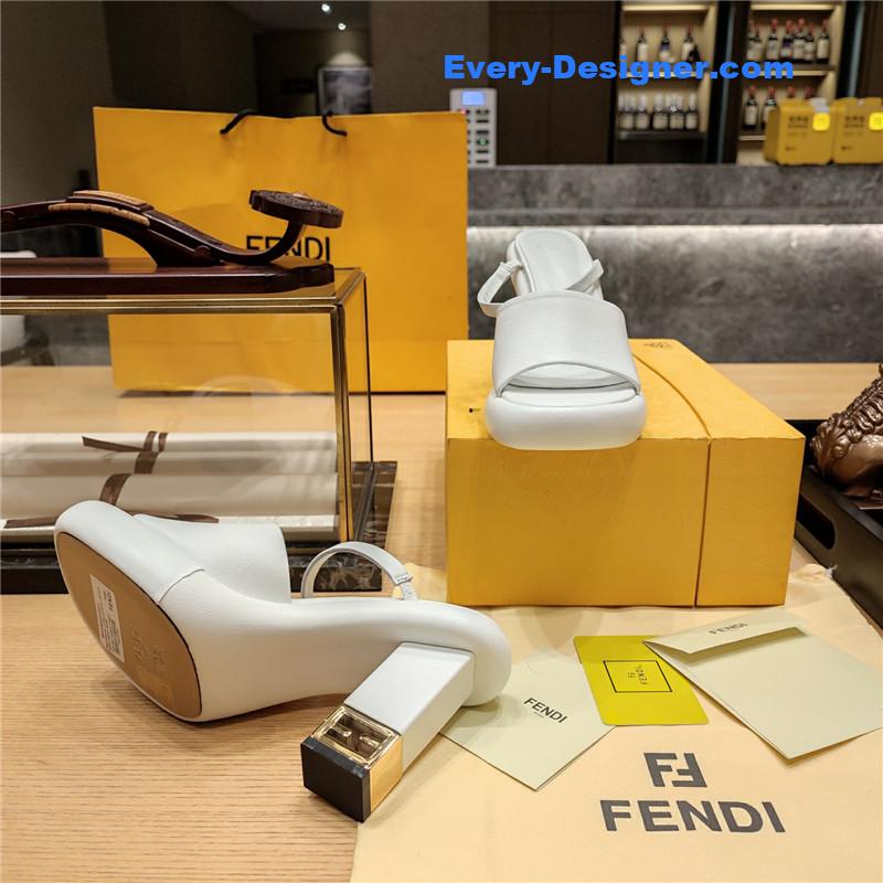 F**di block heel sandals