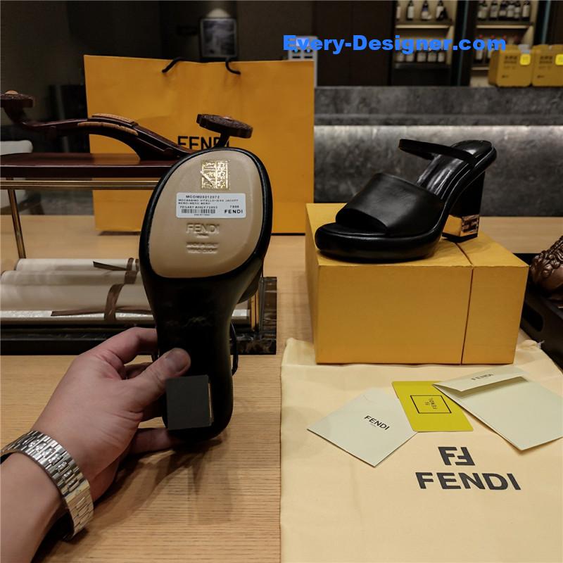 F**di block heel sandals