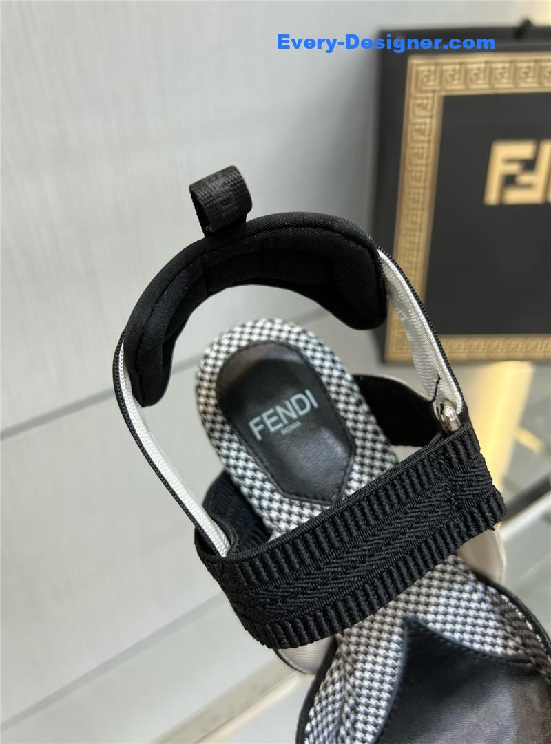 F**di classic houndstooth jacquard pumps