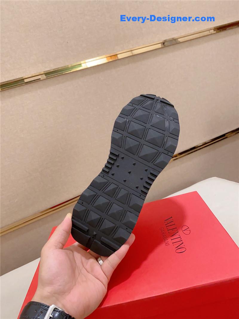 Va1e*ntin0 multi-element color-block casual sneakers