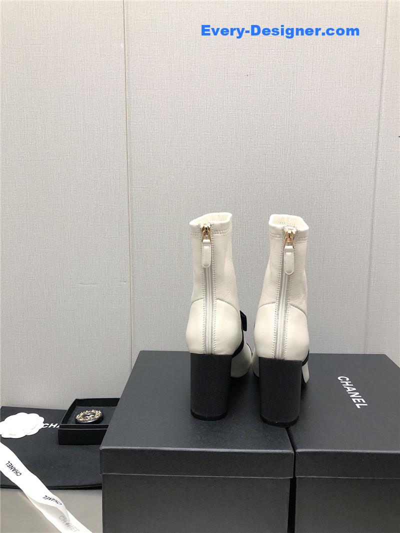 CC explosion bow snow white short boots