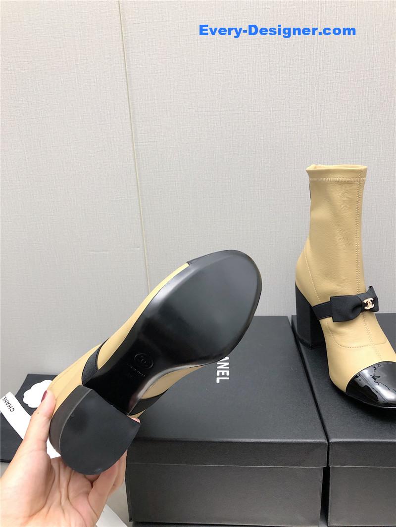 CC explosion bow snow white short boots