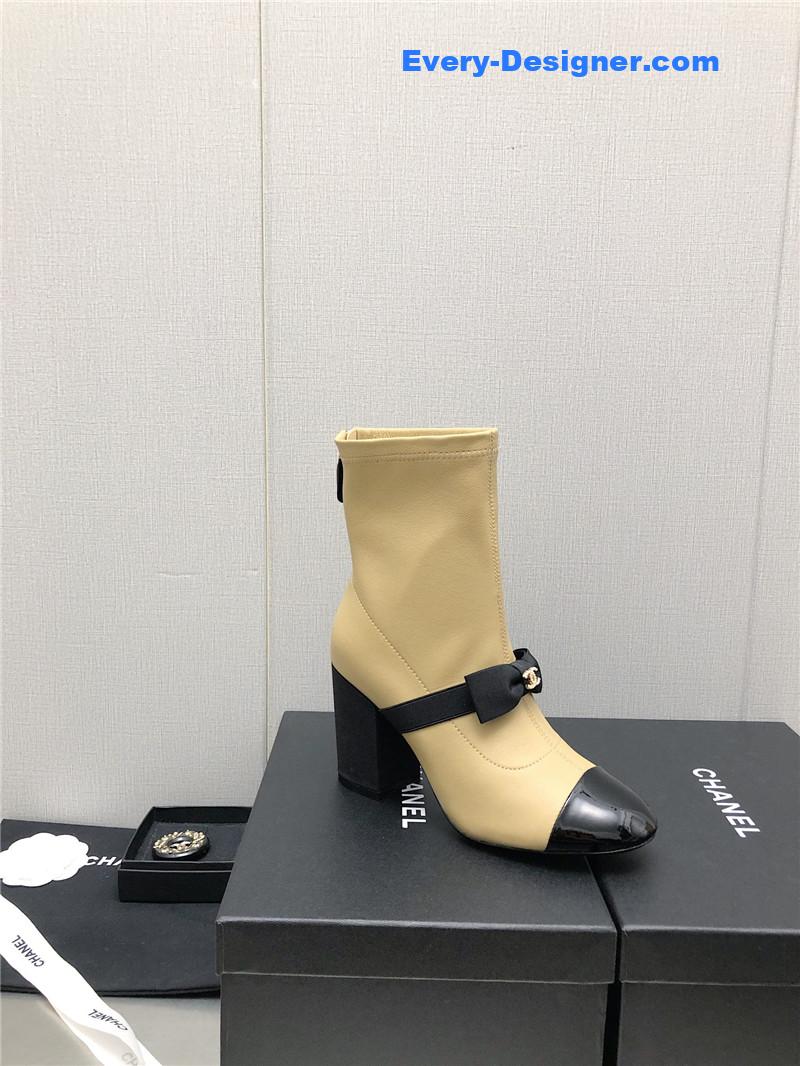 CC explosion bow snow white short boots