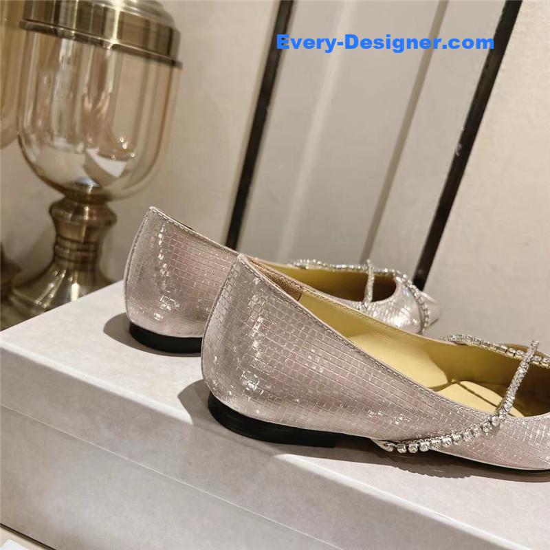 J1m*y Ch00 genevi pointy-toe ballet flats