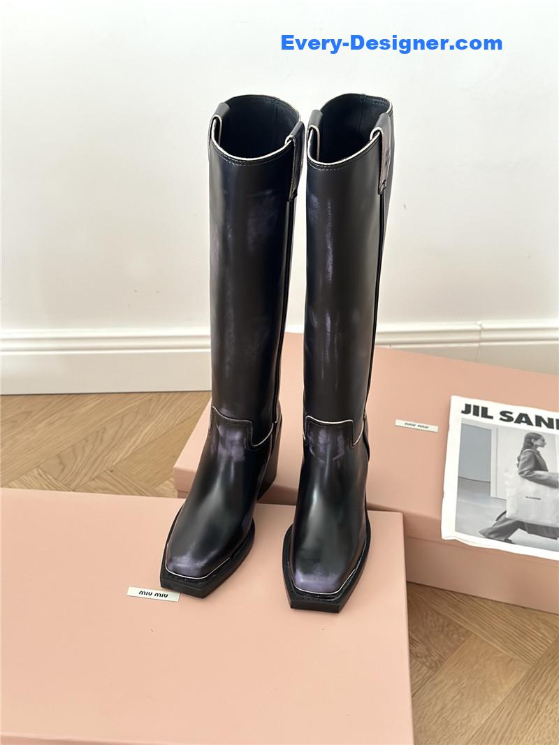 M1um1u new western cowboy boots knight boots