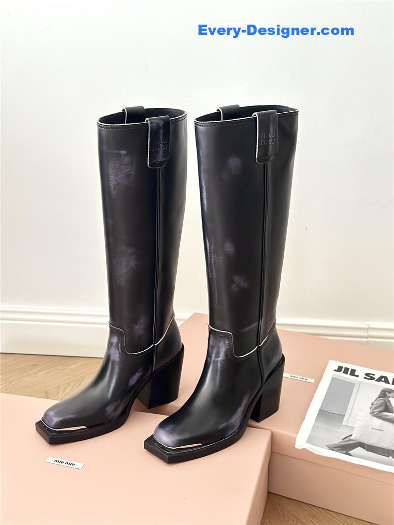 M1um1u new western cowboy boots knight boots