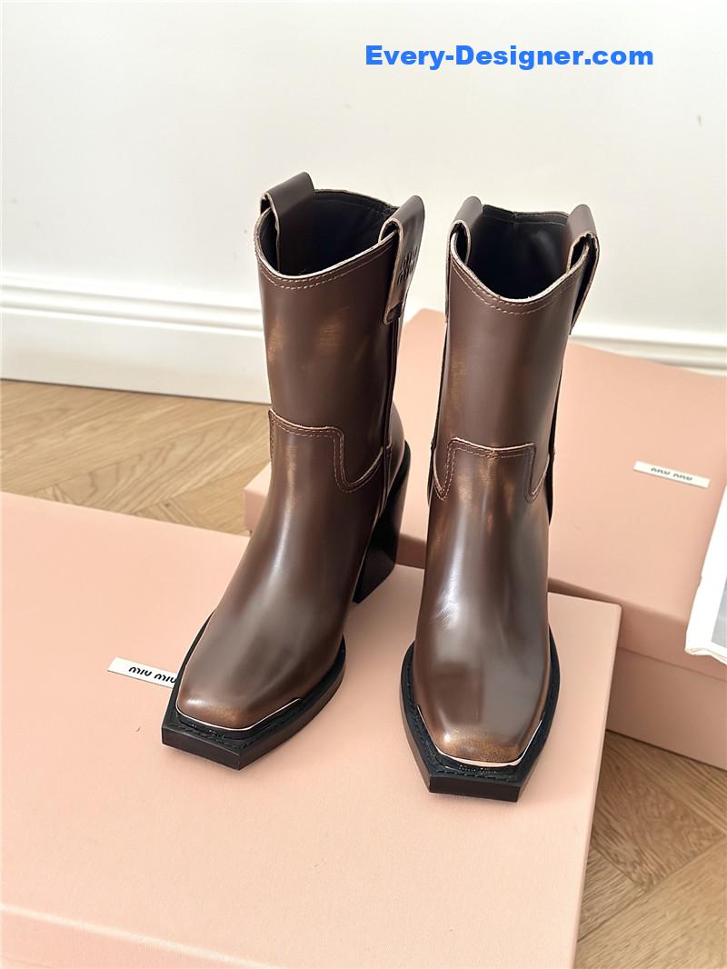 M1um1u new western cowboy boots knight boots