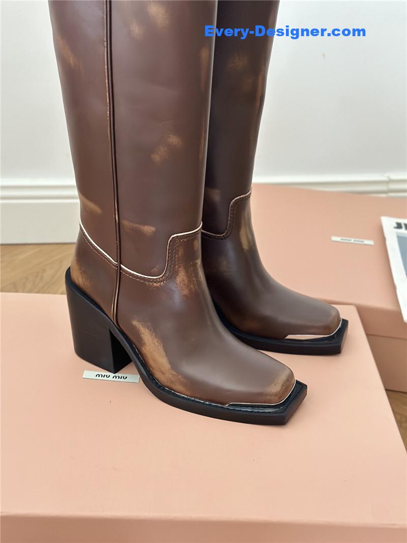 M1um1u new western cowboy boots knight boots