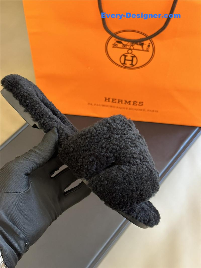 H**me5 fur roll cake hair h slippers