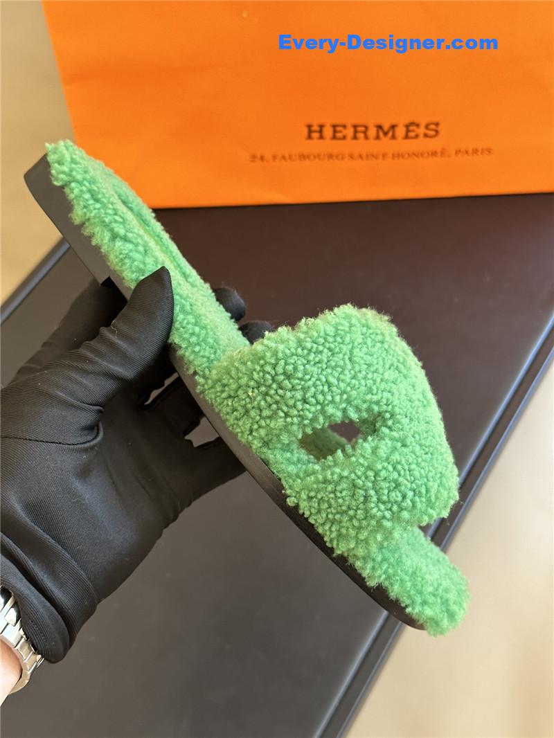 H**me5 fur roll cake hair h slippers