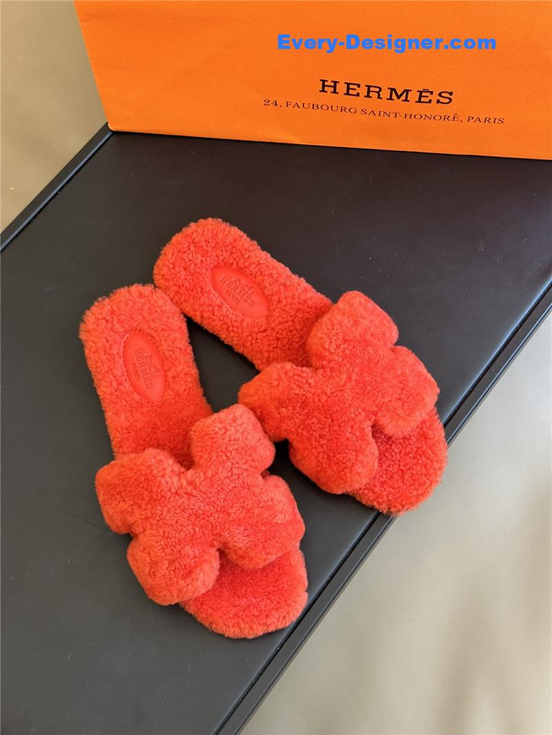 H**me5 fur roll cake hair h slippers