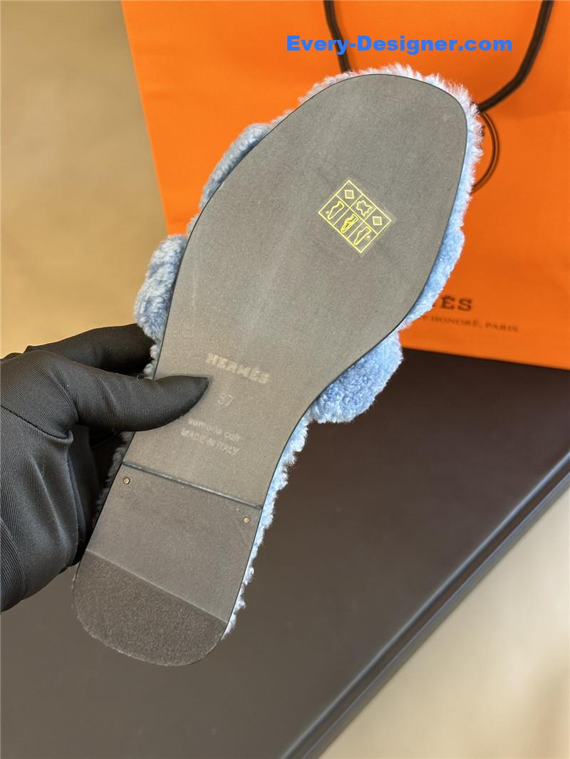 H**me5 fur roll cake hair h slippers