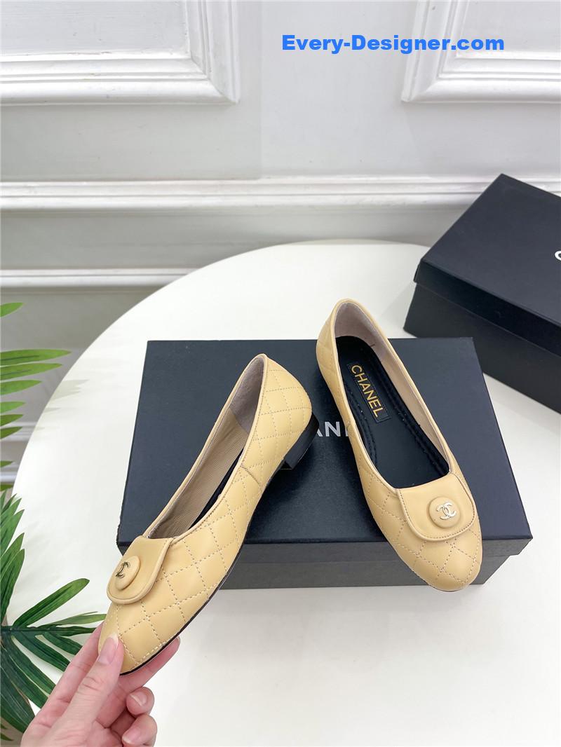 CC counter catwalk style ribbed flat shoes