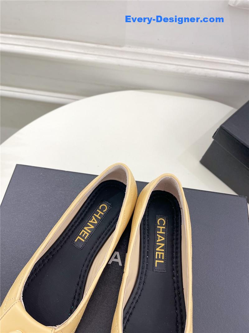 CC counter catwalk style ribbed flat shoes
