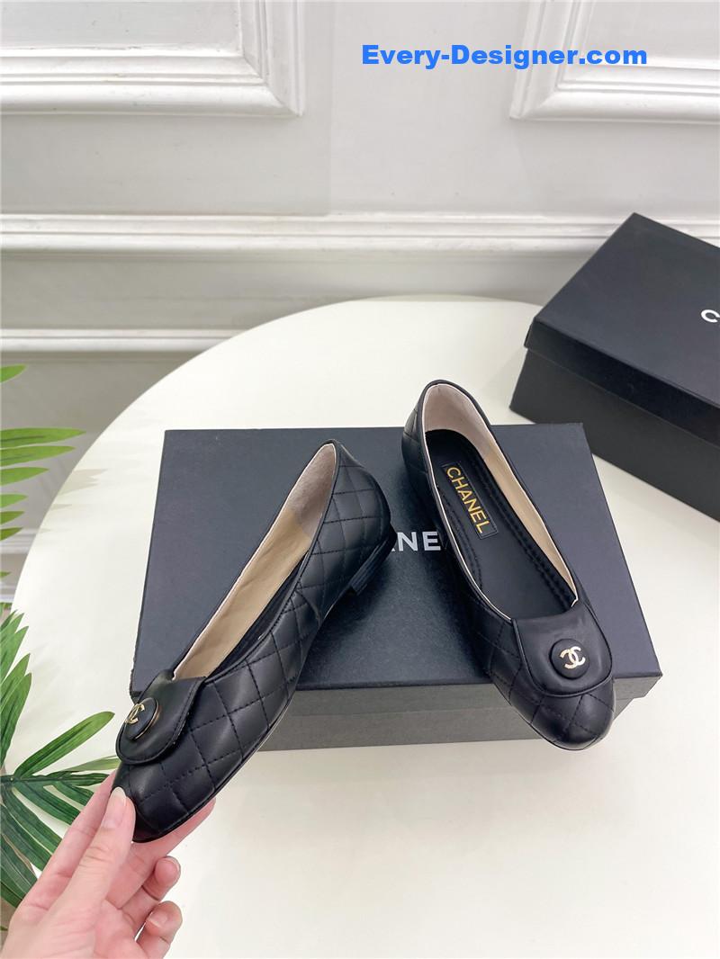 CC counter catwalk style ribbed flat shoes
