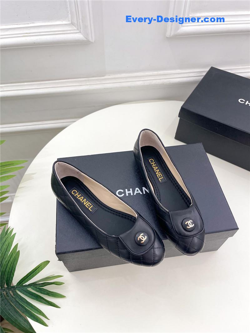 CC counter catwalk style ribbed flat shoes
