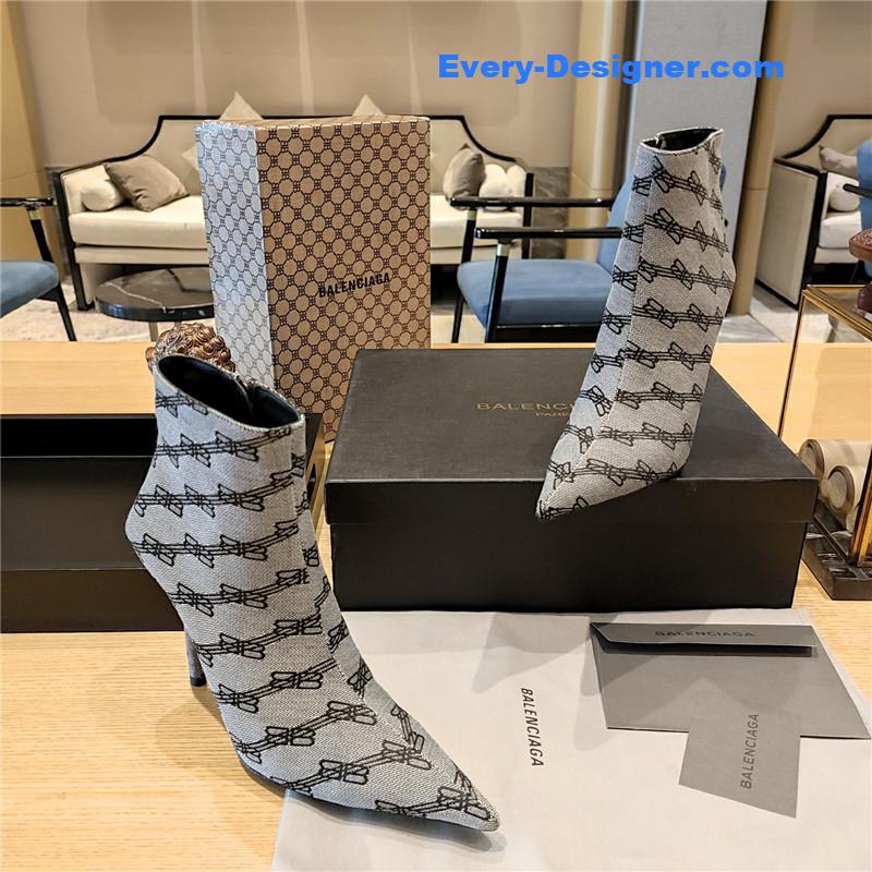 Ba1en*iaga pointed toe stiletto boots