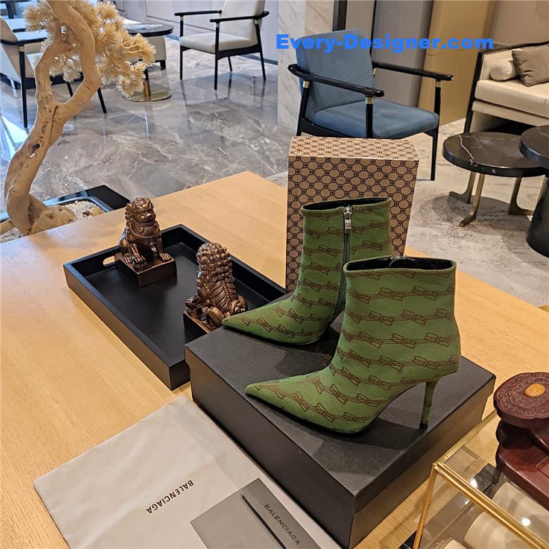 Ba1en*iaga pointed toe stiletto boots