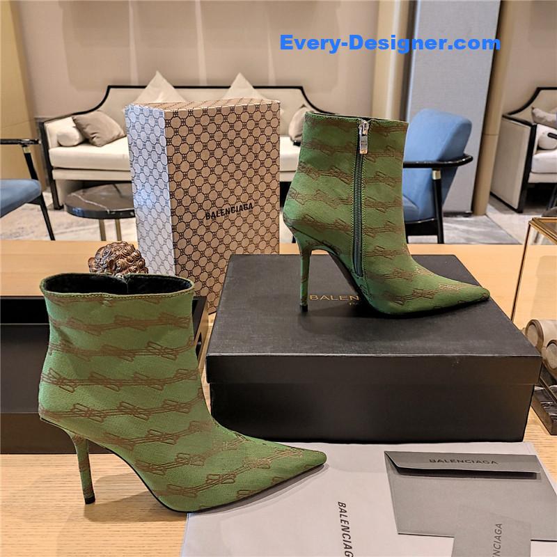 Ba1en*iaga pointed toe stiletto boots