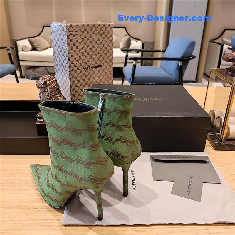 Ba1en*iaga pointed toe stiletto boots