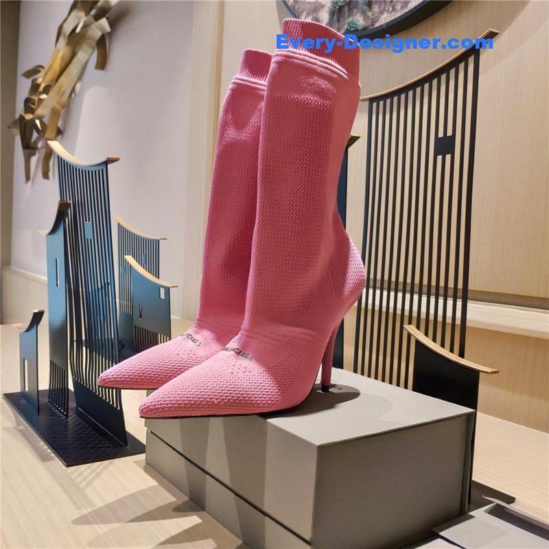 Ba1en*iaga high heel sock boots