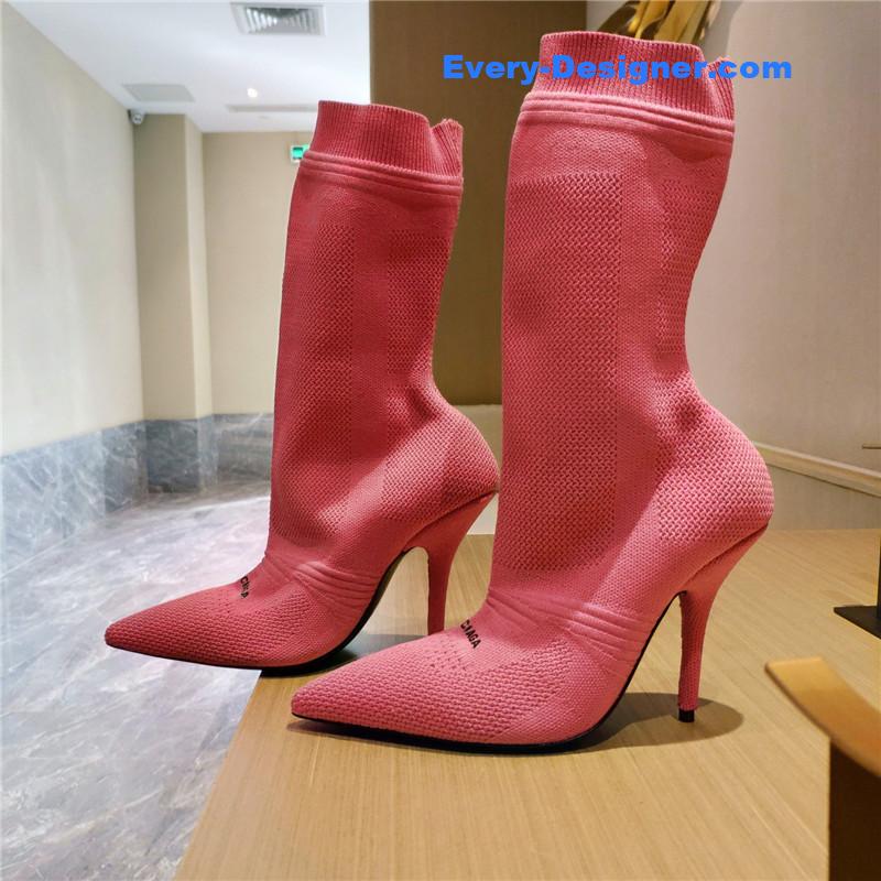 Ba1en*iaga high heel sock boots