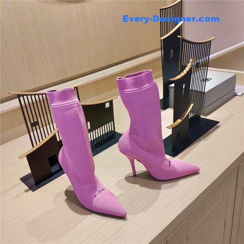Ba1en*iaga high heel sock boots