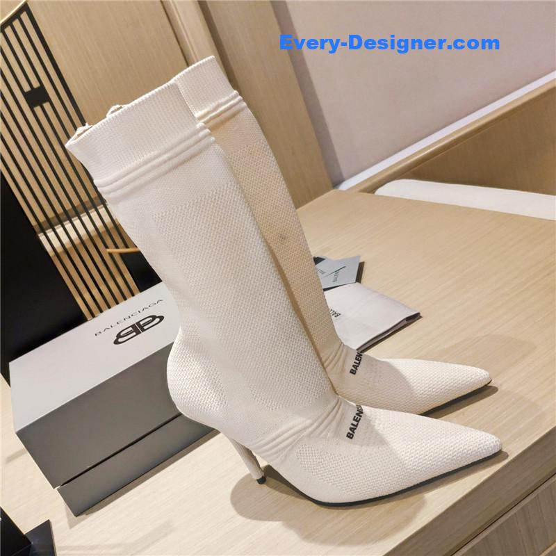 Ba1en*iaga high heel sock boots