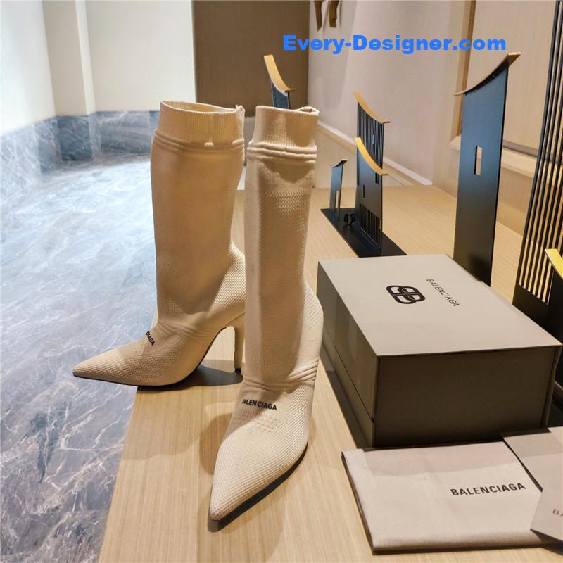 Ba1en*iaga high heel sock boots