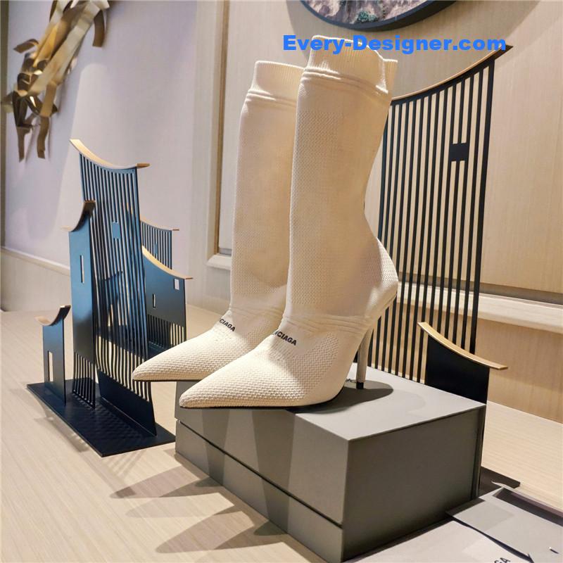 Ba1en*iaga high heel sock boots