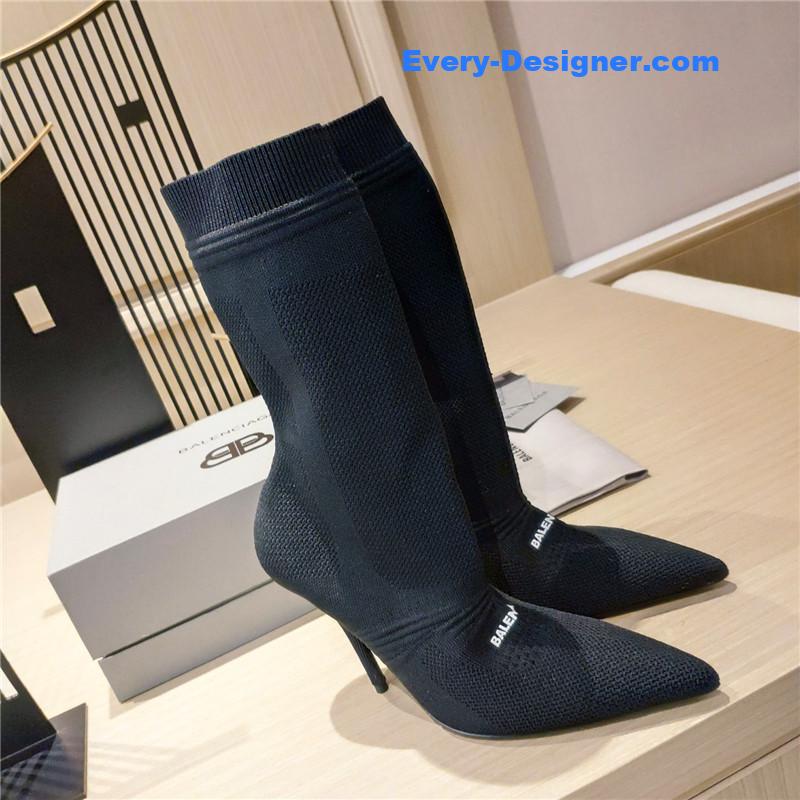 Ba1en*iaga high heel sock boots