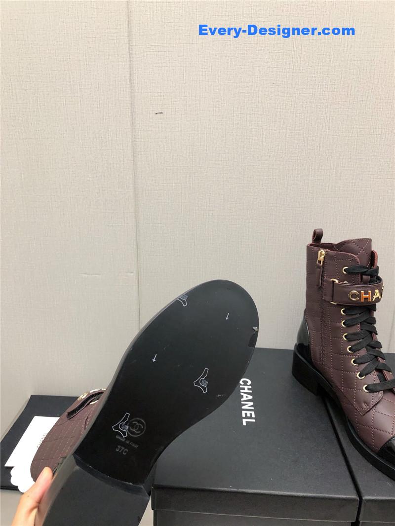 CC leather outsole martin boots