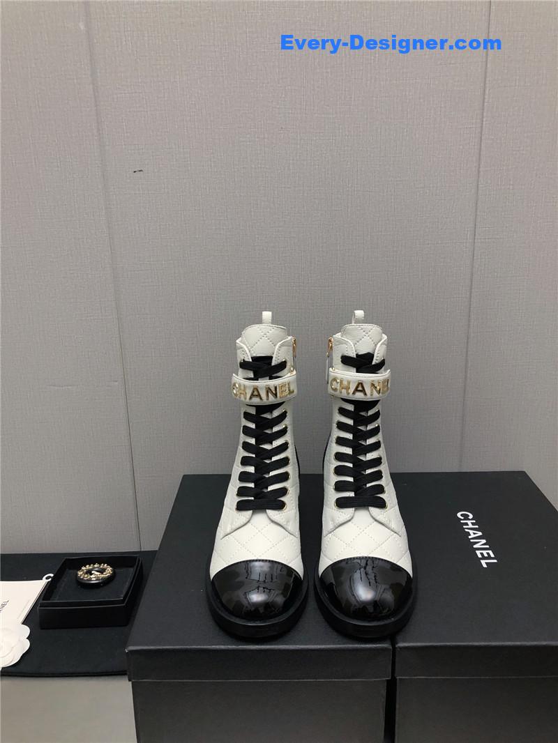 CC leather outsole martin boots