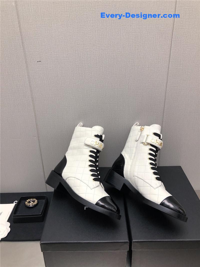 CC leather outsole martin boots