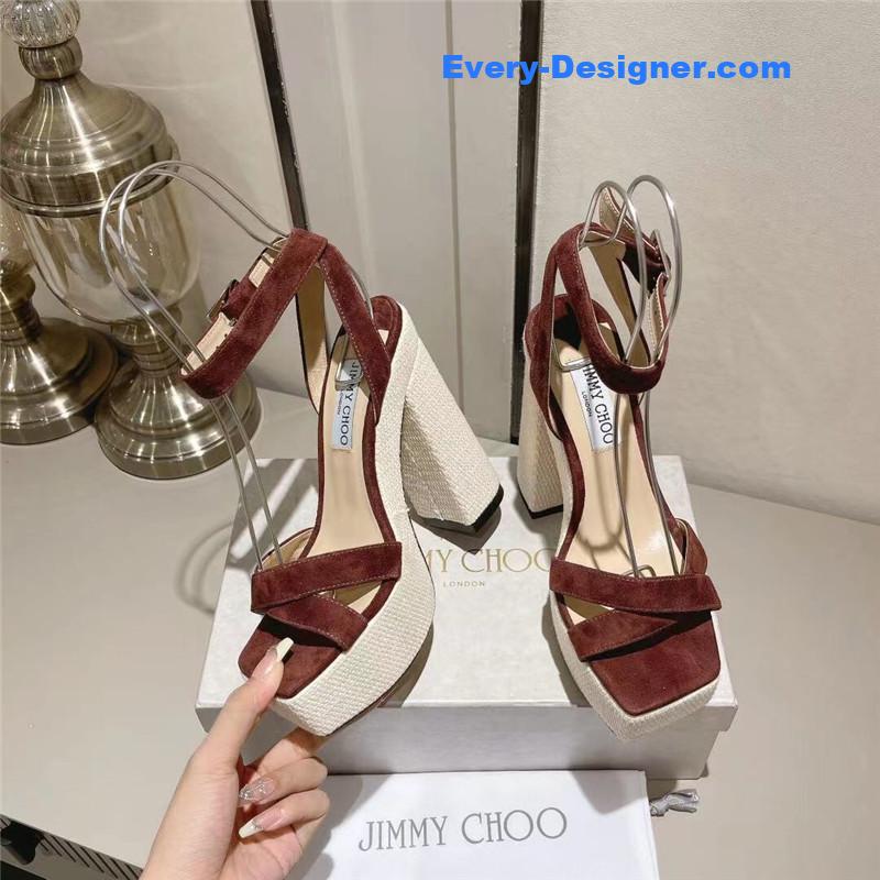 J1m*y Ch00 fashion heel sandals