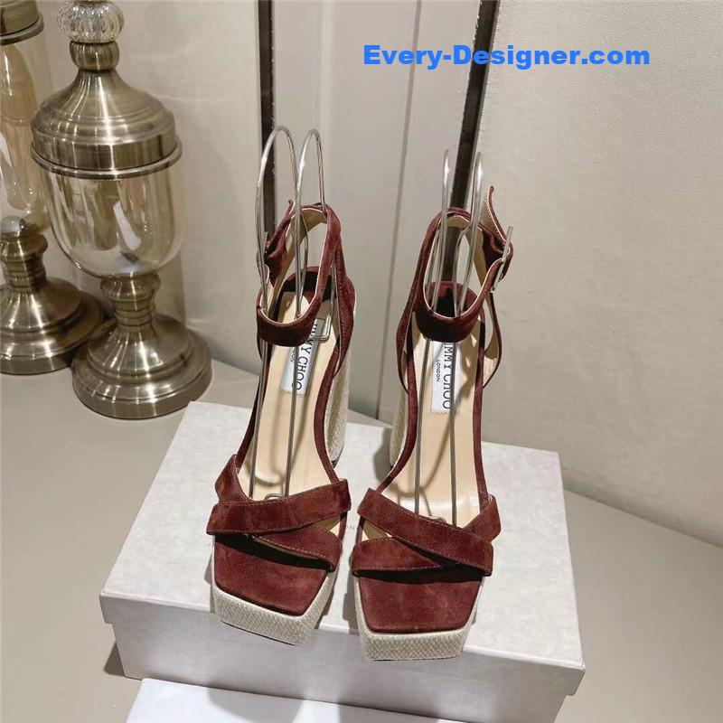 J1m*y Ch00 fashion heel sandals