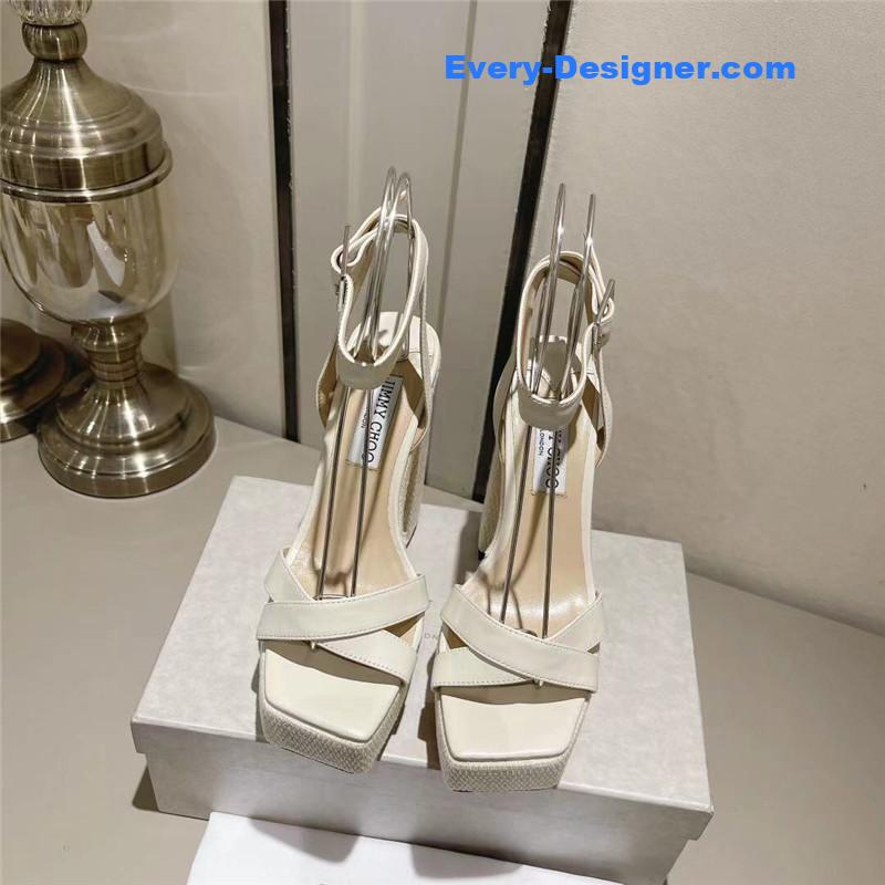 J1m*y Ch00 fashion heel sandals