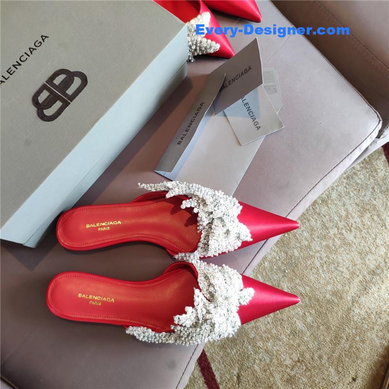 Ba1en*iaga pointed toe sandals