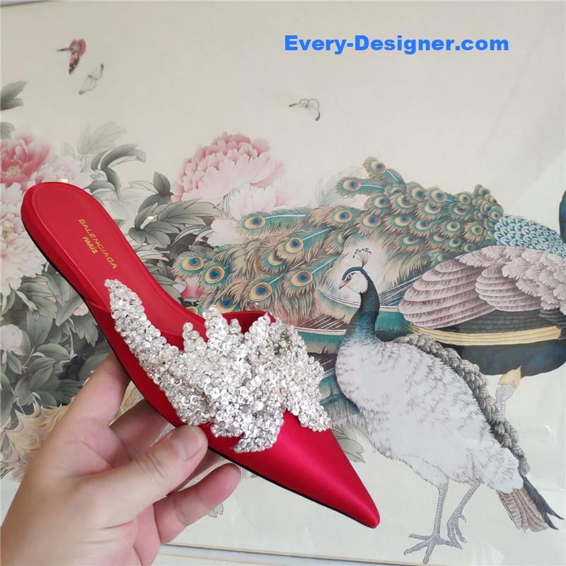 Ba1en*iaga pointed toe sandals