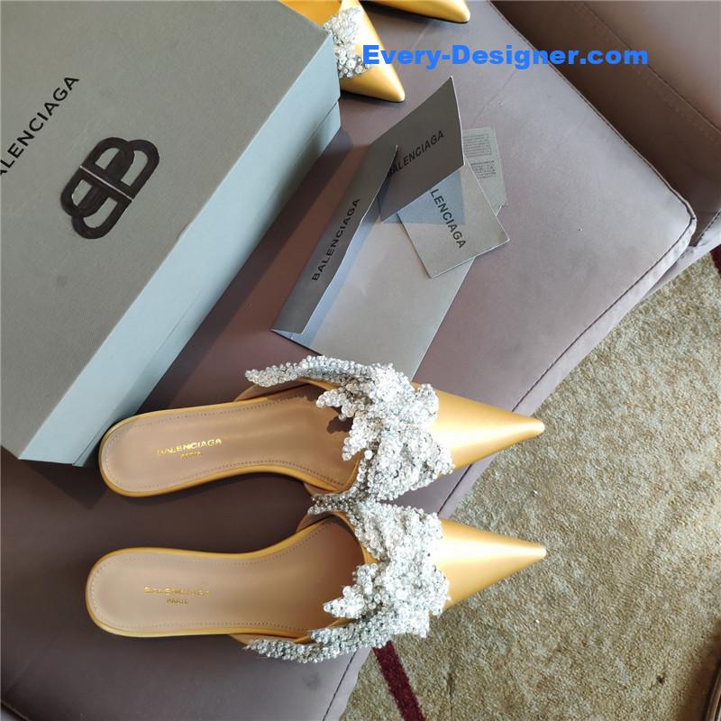 Ba1en*iaga pointed toe sandals